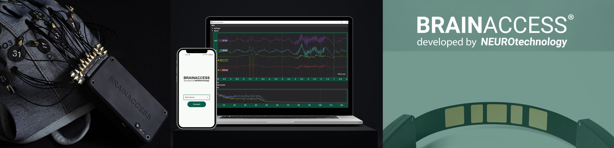 brainaccess mobile app visuals